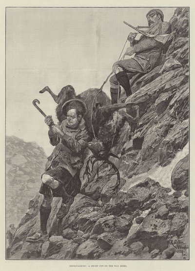 Szarvasvadászat, parancsikon a hazaúton alkotó: Richard Caton Woodville junior