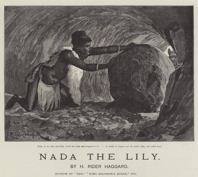 Nada, a liliom, szerző: H Rider Haggard alkotó: Richard Caton Woodville junior