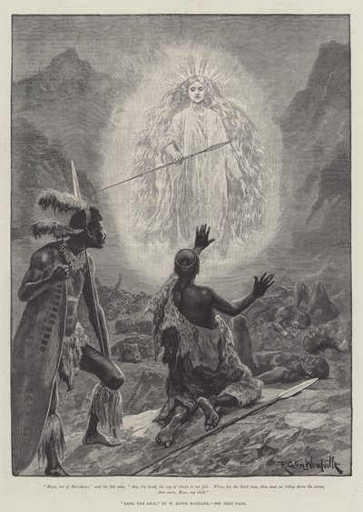 Nada, a liliom, szerző: H Rider Haggard alkotó: Richard Caton Woodville junior