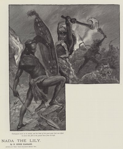 Nada, a liliom, szerző: H Rider Haggard alkotó: Richard Caton Woodville junior