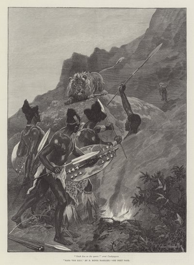 Nada, a liliom, szerző: H Rider Haggard alkotó: Richard Caton Woodville junior