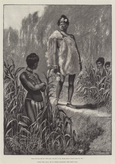 Nada, a liliom, szerző: H Rider Haggard alkotó: Richard Caton Woodville junior