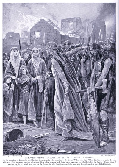 Foglyok Ethelred királynő előtt, 1920-as évek alkotó: Richard Caton Woodville junior