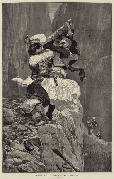 Határvita rendezése alkotó: Richard Caton Woodville junior