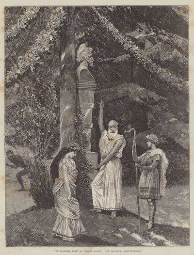 The Pastoral Plays at Coombe House, The Faithfull Shepherdesse alkotó: Richard Caton Woodville junior