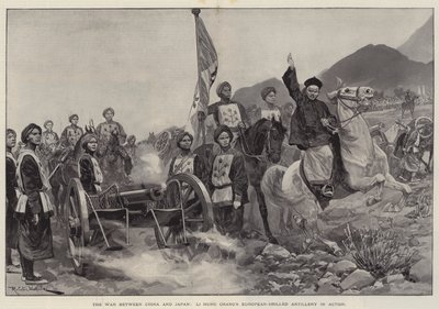A Kína és Japán közötti háború, Li Hung Chang európai fúrt tüzérsége akcióban alkotó: Richard Caton Woodville junior