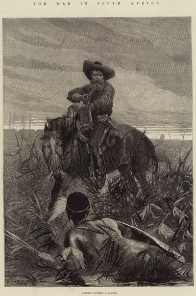 A háború Dél-Afrikában alkotó: Richard Caton Woodville junior