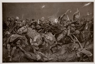 A 19. huszárok éjszakai rohama Lydenberg mellett 1900. november 7-én alkotó: Richard Caton Woodville junior