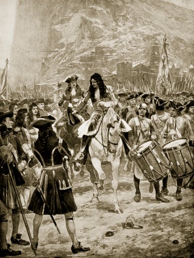 Gibraltár átadása az angoloknak, 1704. július 24., illusztráció a 
