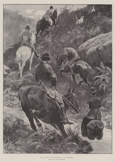 Az Exmoori szarvaskutyákkal alkotó: Richard Caton Woodville junior