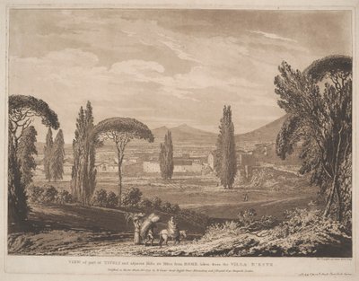 Kilátás a Tivoli egy részére és a szomszédos dombokra alkotó: Richard Cooper the Elder