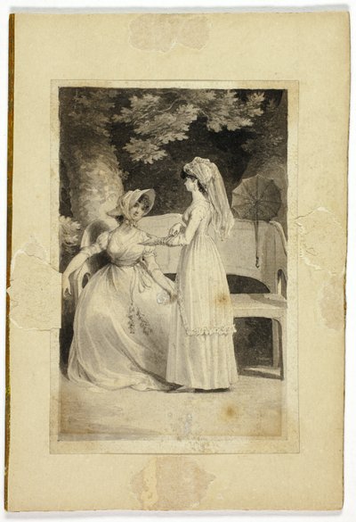 Két nő a kertben alkotó: Richard Corbould