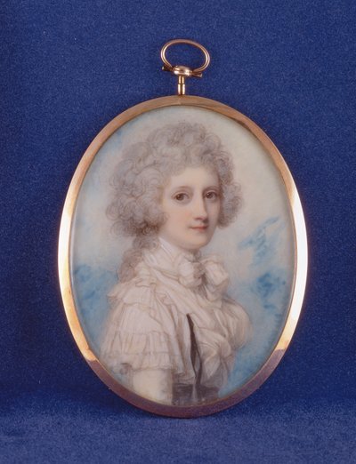 Erzsébet (1750-88) Hopetoun grófnője, 1789 (wc und gouache on elefántcsont) alkotó: Richard Cosway