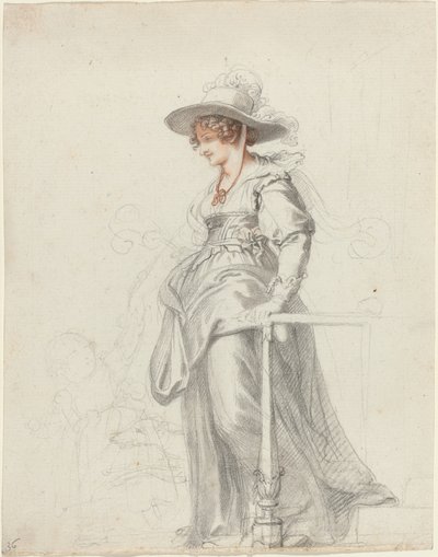 Maria Cosway lányával, Louisával alkotó: Richard Cosway