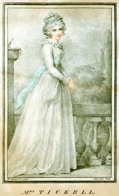 Tickell asszony, 1780-1810 alkotó: Richard Cosway