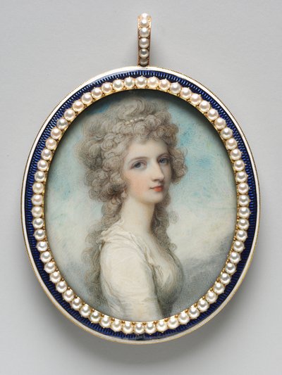 Mary Frances Fanny Swinburne portréja, c. 1786. alkotó: Richard Cosway