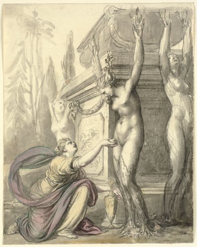 A Heliádok Phaeton sírjánál (Ovidius, Metamorphoses, II, 340-366) alkotó: Richard Cosway