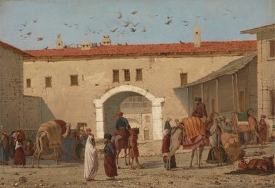 Karavánszeráj a kis-ázsiai Mylasában alkotó: Richard Dadd