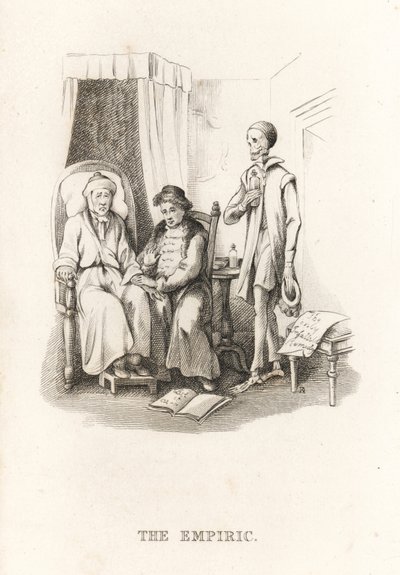 A Halál csontváza és a káprázatos doktor. ,1827 (metszet) alkotó: Richard Dagley