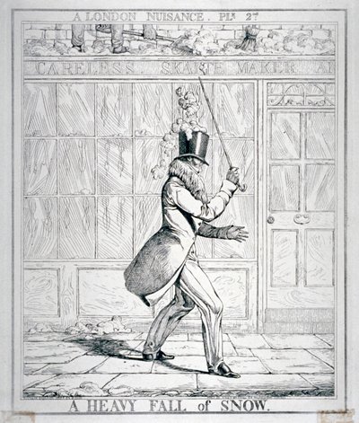 "A heves hóesés", 1821 alkotó: Richard Dighton