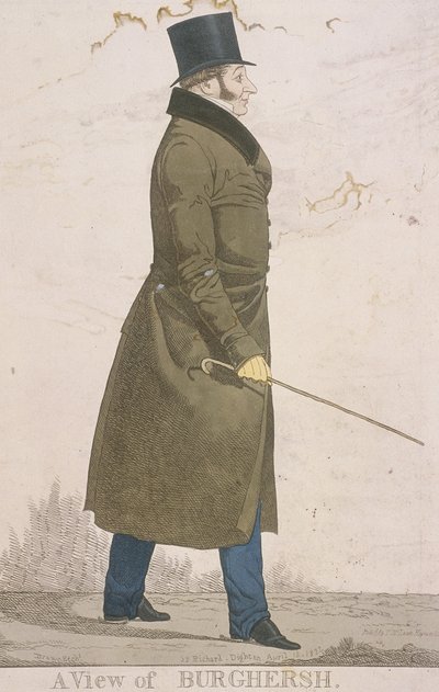 "Burghersh kilátása", 1822 alkotó: Richard Dighton