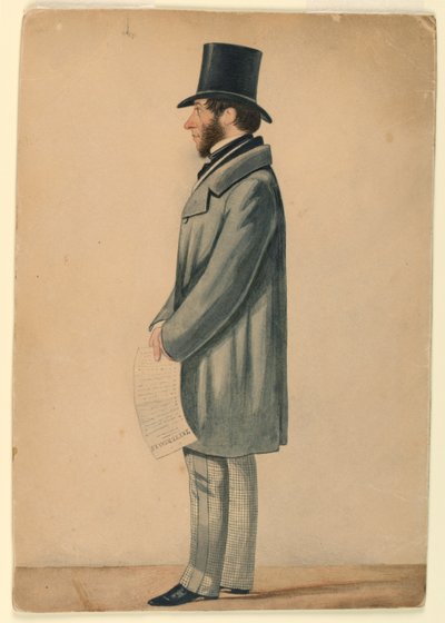 Ismeretlen férfi portréja alkotó: Richard Dighton
