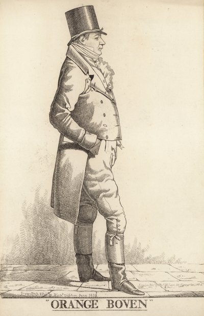Sir John Hall; Narancs felső alkotó: Richard Dighton