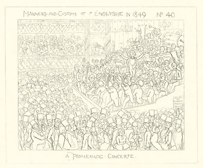 1849, Sétánykoncert alkotó: Richard Doyle