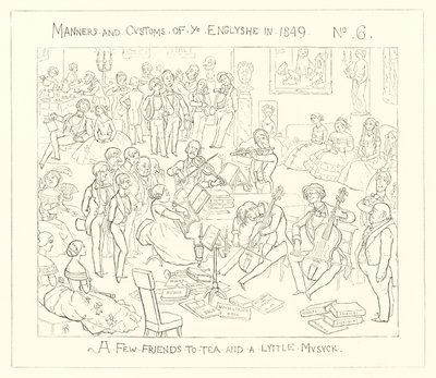 1849, Néhány barát teára és egy kis zenére alkotó: Richard Doyle