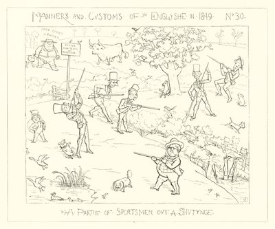 1849, Sportolók csapata lövöldözni alkotó: Richard Doyle