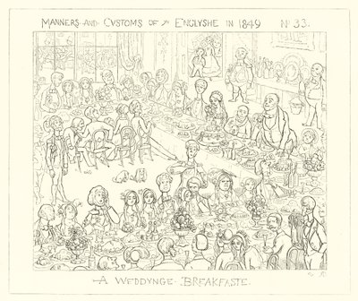 1849, esküvői reggeli alkotó: Richard Doyle