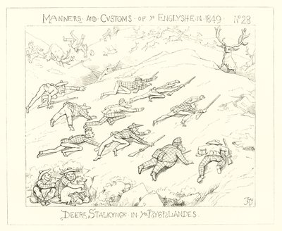 1849, Szarvaslesés a Felvidéken alkotó: Richard Doyle
