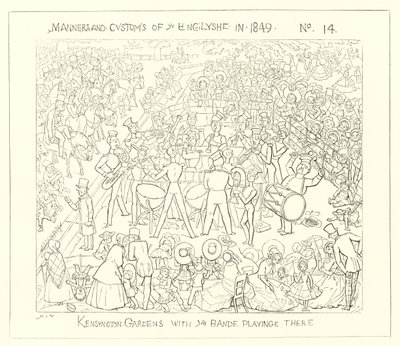 1849, Kensington Gardens a zenekarral alkotó: Richard Doyle