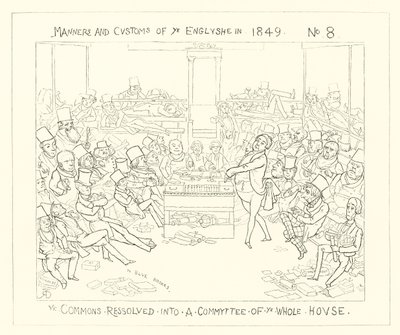 1849, az alsóház az egész Ház bizottságává alakult alkotó: Richard Doyle