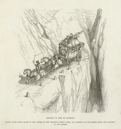 A Szent Gothard leereszkedése alkotó: Richard Doyle