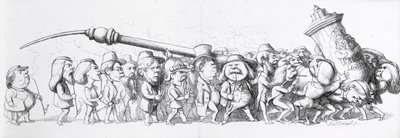 Német látogatók a Nagy Kiállításon, 1851 alkotó: Richard Doyle