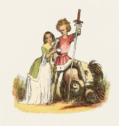 Illusztráció: Jack, az óriásgyilkos (színes litó) alkotó: Richard Doyle