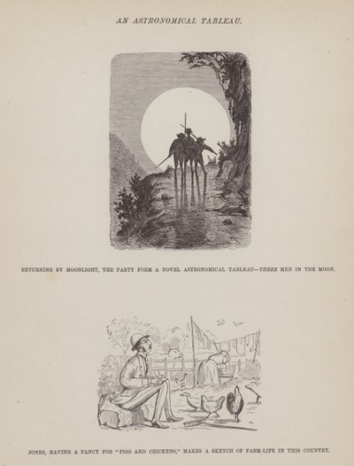 Oldal a Brown, Jones és Robinson urak amerikai körútjából (metszet) alkotó: Richard Doyle