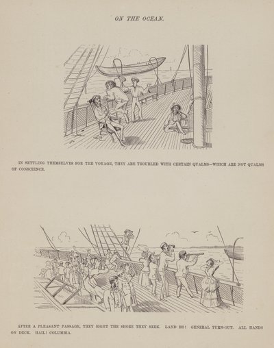 Oldal a Brown, Jones és Robinson urak amerikai körútjából (metszet) alkotó: Richard Doyle