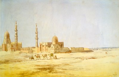 „Kalifák sírjai, Kairó”, 1842 alkotó: Richard Dudd
