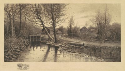 Untitled (Lelkipásztori jelenet fűrészmalommal) alkotó: Richard Dudensing