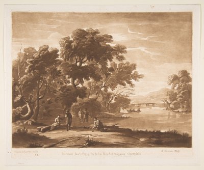 Táj alakokkal, 1774. alkotó: Richard Earlom
