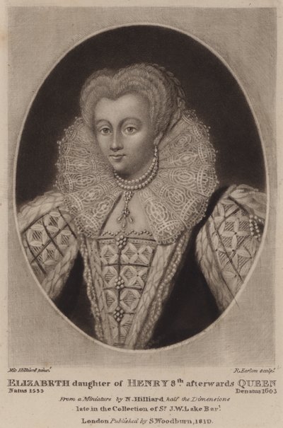 I. Erzsébet királynő (mezzotinto) alkotó: Richard Earlom