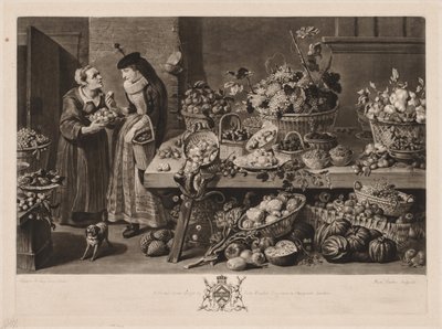 A négy piac: a gyümölcspiac, 1775. alkotó: Richard Earlom