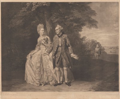 Thomas King és Mrs. Baddeley alkotó: Richard Earlom