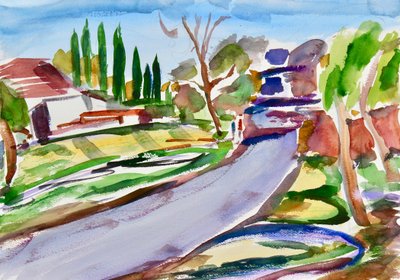 Back Road with Shadows, 2017 alkotó: Richard Fox