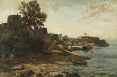 Conway Quay (olaj, vászon) alkotó: Richard Gay Somerset