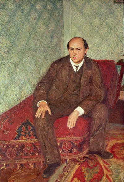 Arnold Schonberg (1874-1951) portréja, 1905-6 körül alkotó: Richard Gerstl