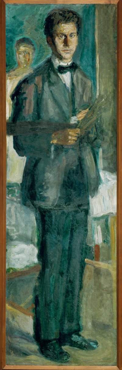 Önarckép festőpalettával (olaj, vászon) alkotó: Richard Gerstl