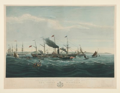 A Nagy-Britannia és Amerika közötti Steam Navigation megalakulásának emlékére alkotó: Richard Gilson Reeve